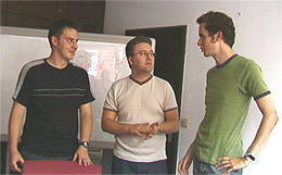 Andreas Mihalovits & Kollege (links) und Stefan Zwanzger (rechts)